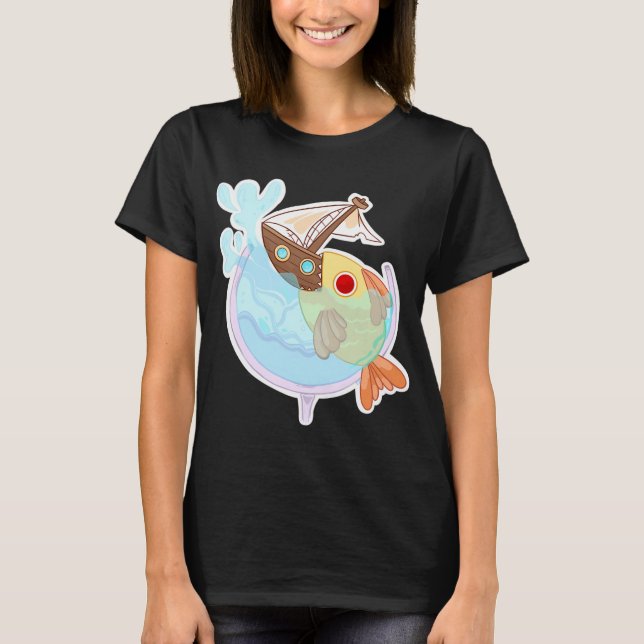 piranhakalkyl t shirt (Framsida)
