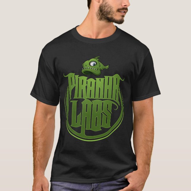 Piranhalabb - vapensköldlogotyp (2-sided) t-shirt (Framsida)