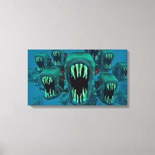 Piranhas Canvastryck