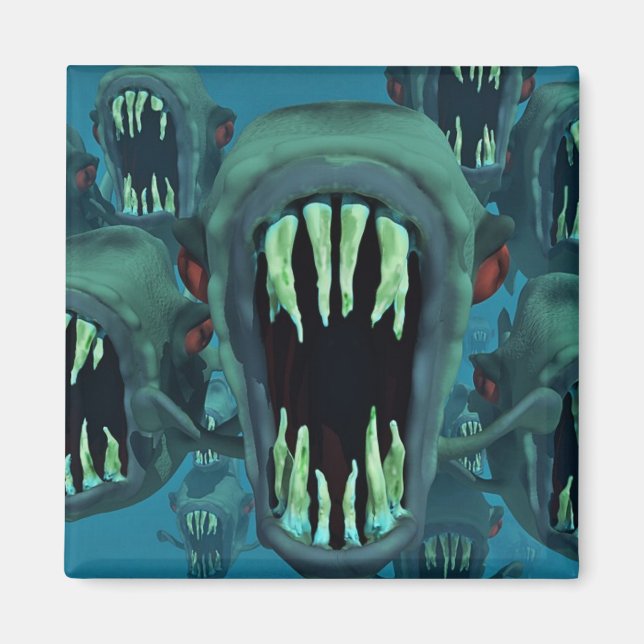 Piranhas Fish Anpassningsbar Personalize Anniversa Magnet (Framsidan)