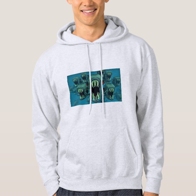 Piranhas Fish Anpassningsbar Personalize Anniversa Munkjacka (Framsida)