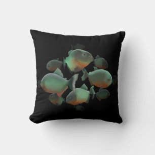 Piranhas Illustration Kudde