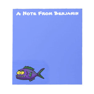 Piranhas tecknad anteckningsblock