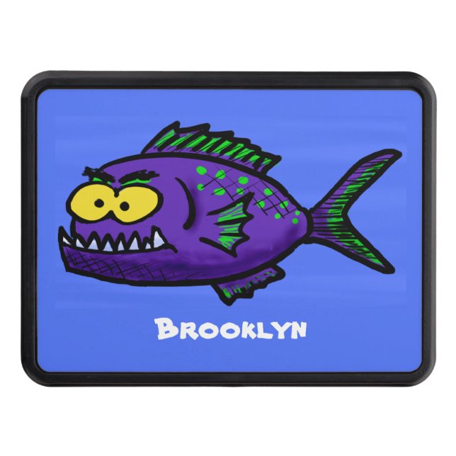 Piranhas tecknad dragkroksskydd (Framsidan)