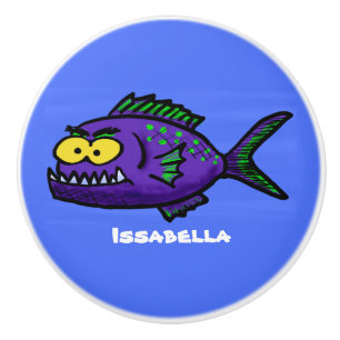 Piranhas tecknad knopp