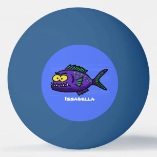 Piranhas tecknad pingisboll