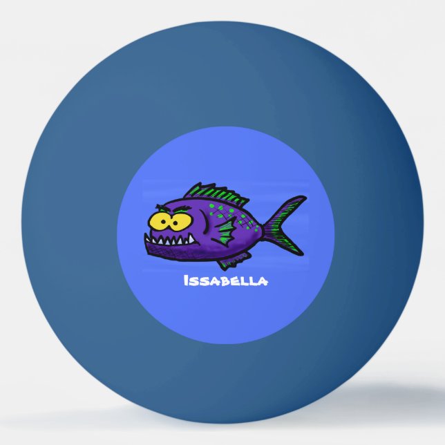 Piranhas tecknad pingisboll (Framsidan)