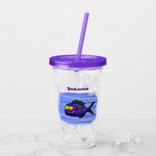 Piranhas tecknad take away mugg