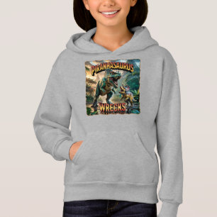 Piranhasaurus Wrecks Illustration – Rolig Skräck T Shirt