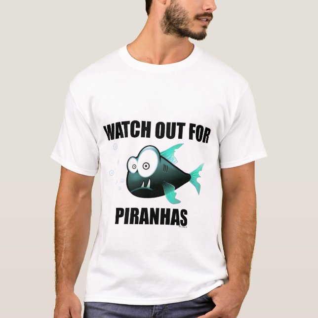 PIRANHAUTSLAGSPLATS T SHIRT (Framsida)