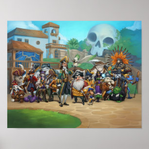 Pirat101 Skullöns roster Poster