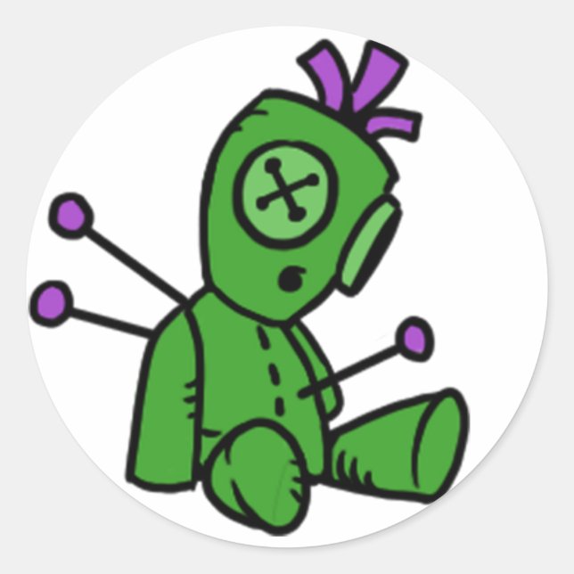 Pirat101 Vaktläkare Runt Klistermärke (Framsida)