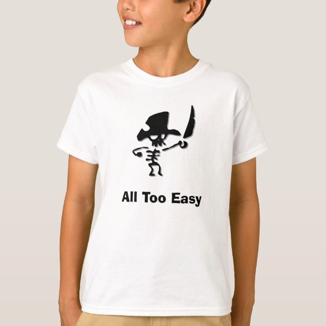 Pirat alldeles för lätt tee shirt (Framsida)