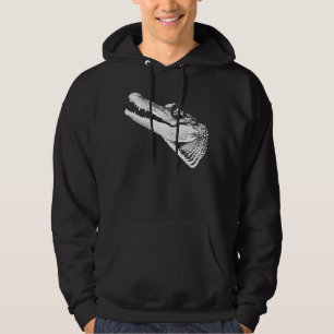 Pirat Alligator with Öga Patch Skull Hoodie