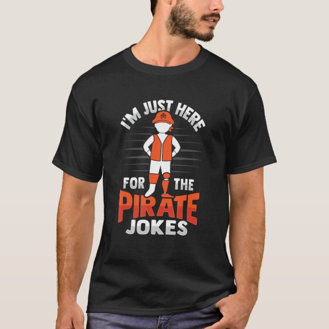Pirat Amputee Joke Leg Prosthetic for a Leg Amput T Shirt (Framsida)