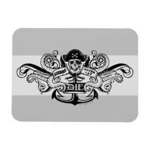 Pirat Anchor Badge, Goonies "Säg aldrig dö" Magnet