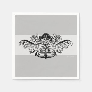 Pirat Anchor Badge, Goonies "Säg aldrig dö" Pappersservett
