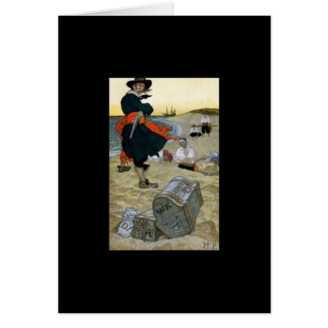 Pirat Art Hälsningskort (Framsidan)