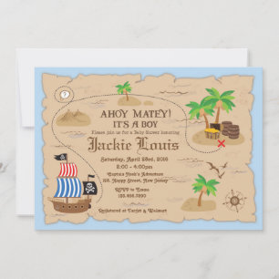 Pirat Baby Shower-inbjudan Inbjudningar