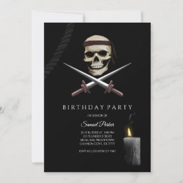 Pirat Bachelor Party - pirat temed Inbjudningar