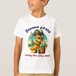 Pirat Banana Äventyr vid havet T Shirt