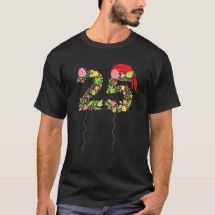 Pirat Bandana 25 år gammal grafik 25:e födelsedage T Shirt