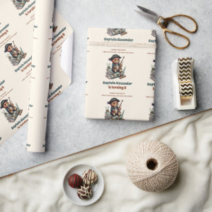 Pirat Bear ThLED-Födelsedagsfesten Presentpapper