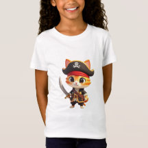Pirat Bebis Katt T-Shirt