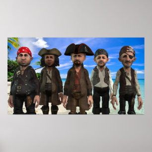 Pirat-besättningen = liten Poster