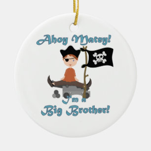 Pirat Big Brother Julgransprydnad Keramik
