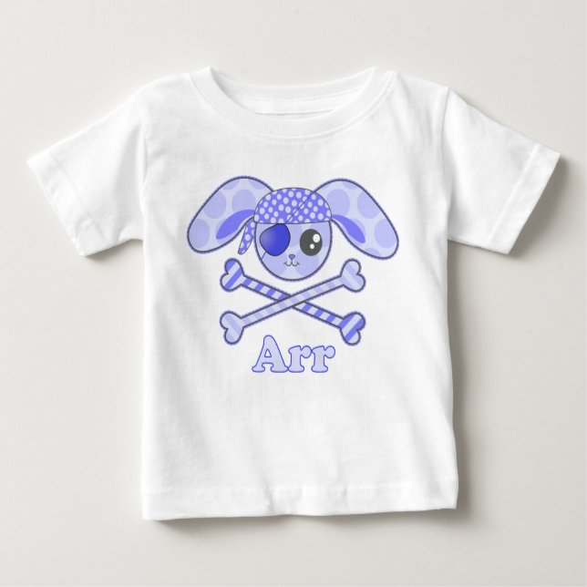 Pirat Blue Bunny Arr T-shirt (Framsida)
