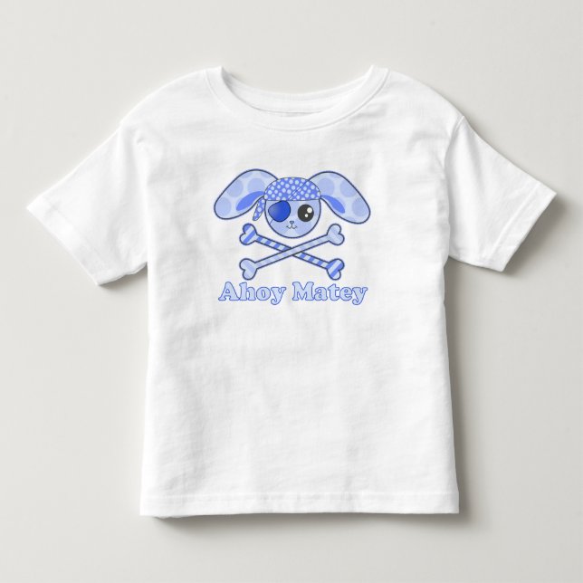 Pirat Blue Kawaii Bunny Tröja (Framsida)