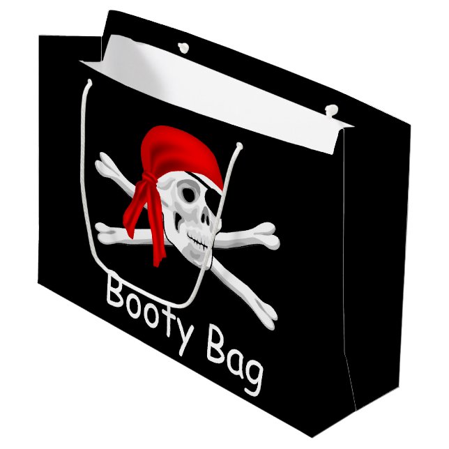 Pirat Booty Bag Lg Gift Bag (Framsidan Vinklad)