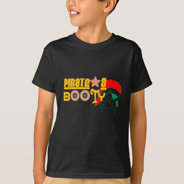 Pirat bootyT-tröja Tee Shirt (Framsida)