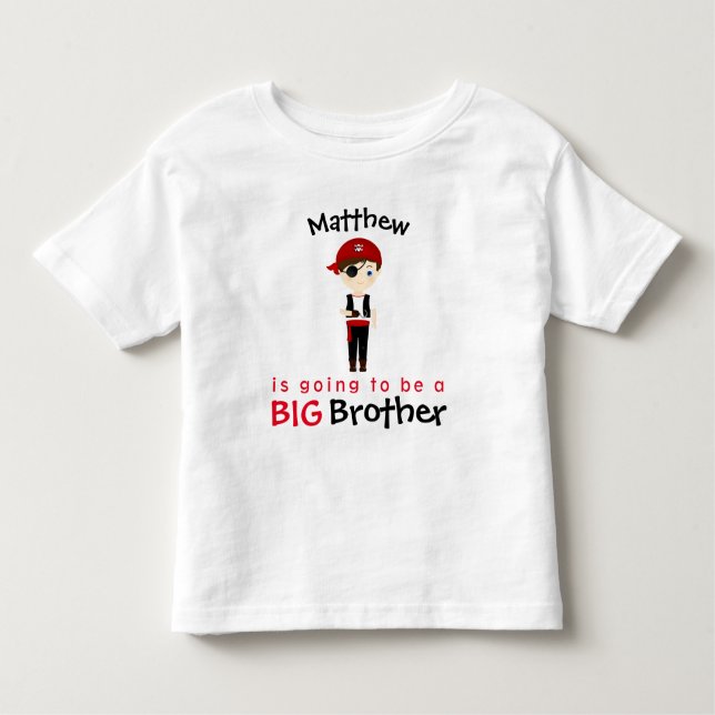 Pirat Boy Big Brother Tee Shirt (Framsida)