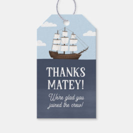 Pirat Boy Birthday Presentetikett