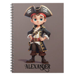 Pirat Boy Personalize Anteckningsbok