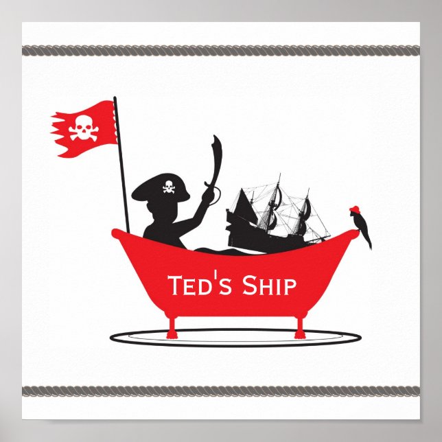 Pirat Boy Print Poster (Framsidan)