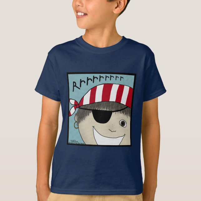 Pirat Boy Rrrrrrr T Shirt (Framsida)