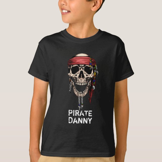 PIRAT BOY SKULL T-Shirt (Framsida)
