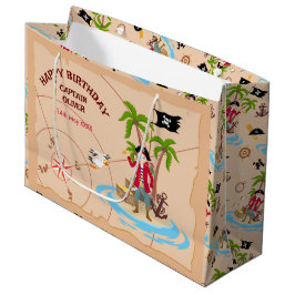 Pirat Boy Treasure Karta Roligt Födelsedagsfest 