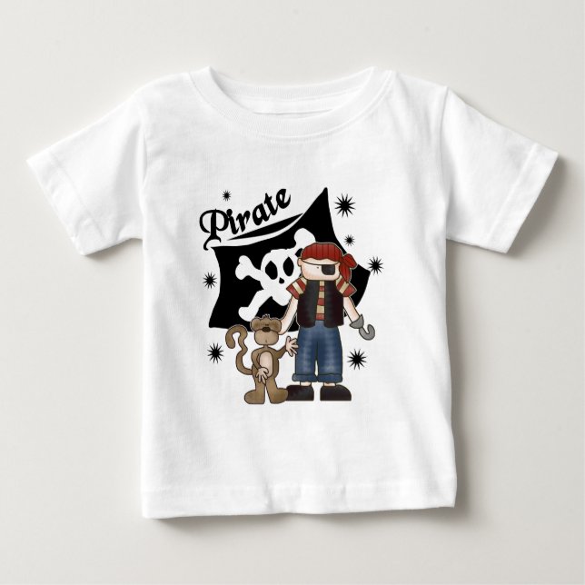 Pirat Boy with Monkey Tshirts and Gifts (Framsida)