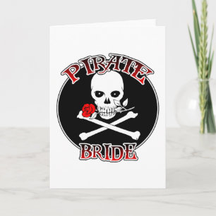 Pirat Bride Greeting Card Kort