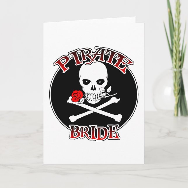 Pirat Bride Greeting Card Kort (Framsida)