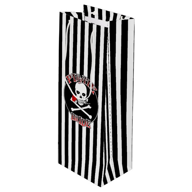 Pirat Bride Vin Gift Bag (Framsidan Vinklad)
