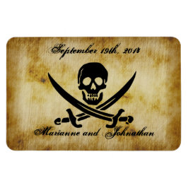 Pirat Bröllop spara datum Souvenir Magnet