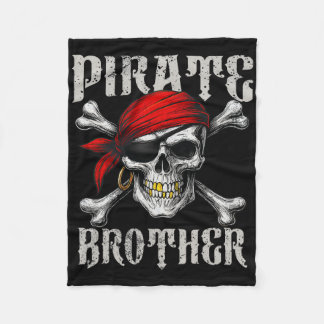 Pirat Brother Jolly Roger Flagga och Skull Crossbo Fleecefilt