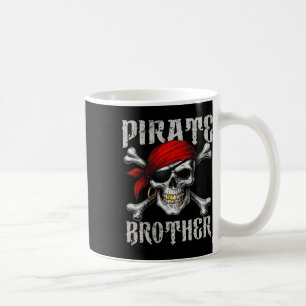 Pirat Brother Jolly Roger Flagga och Skull Crossbo Kaffemugg