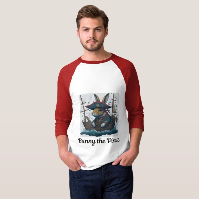 Pirat Bunny T Shirt (Hel framsida)