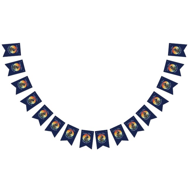 Pirat Bunting Flaggor (Alla)